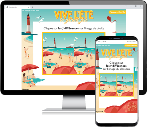 Vivi l'été, jeu kimpe des 7 différences