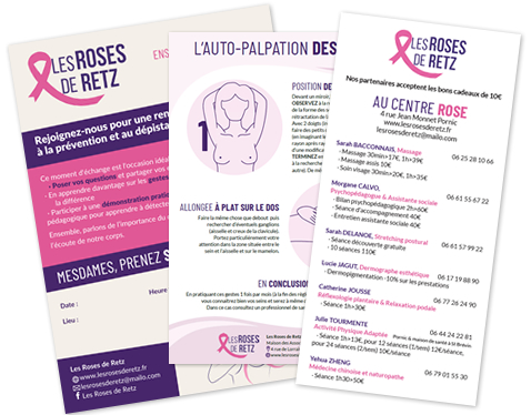 Création graphique et intégration du site de l'association, ainsi que des supports print (flyer, affiche, mémo...).